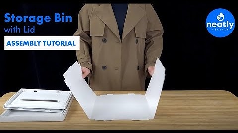 NEATLY by ÉLEVER Storage Bins with Lids - Assembly Instructions