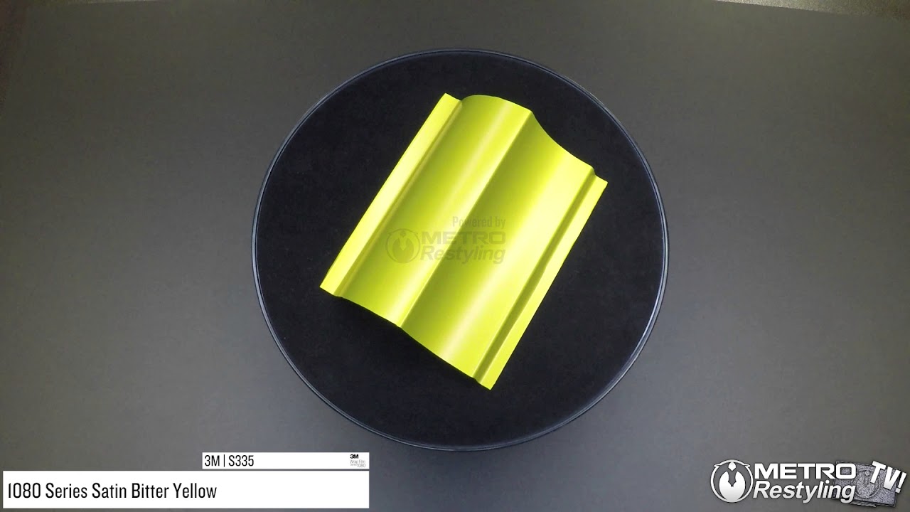 3M 1080 Satin Bitter Yellow S335 Vinyl Wrap Car Wrapping Film
