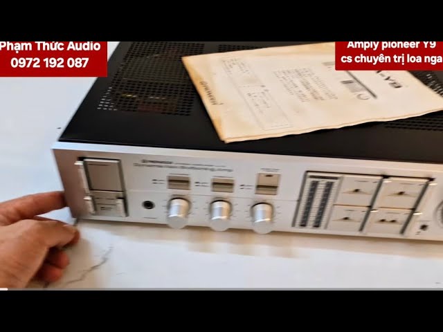 Pioneer Y9 black amplifier with gold power supply. - YouTube