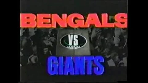 Cincinnati Bengals Vs New York Giants 12/11/1994