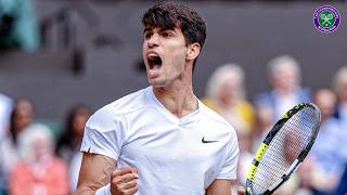 Carlos Alcaraz's ridiculously quick 106MPH forehand | Final | Wimbledon 2024