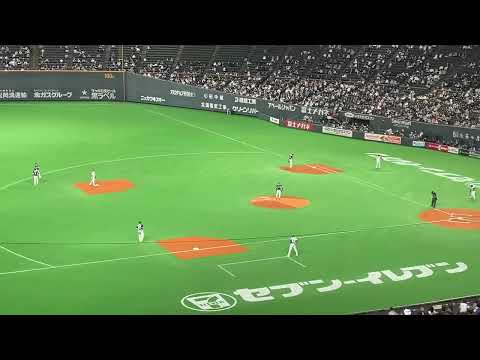 F松本剛 #12 盗塁のセーフ判定にリクエスト