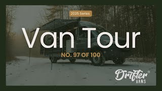Sprinter Van Conversion | Antique Jade, Gold Rain Shower & Pomegranate Walls | Drifter