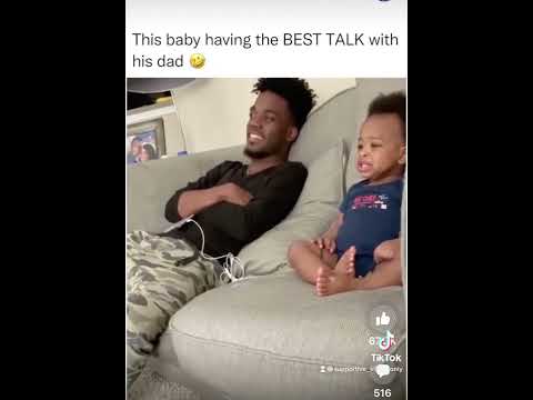 Infant Has A Conversation With His Dad 