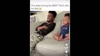 Infant Has A Conversation With His Dad