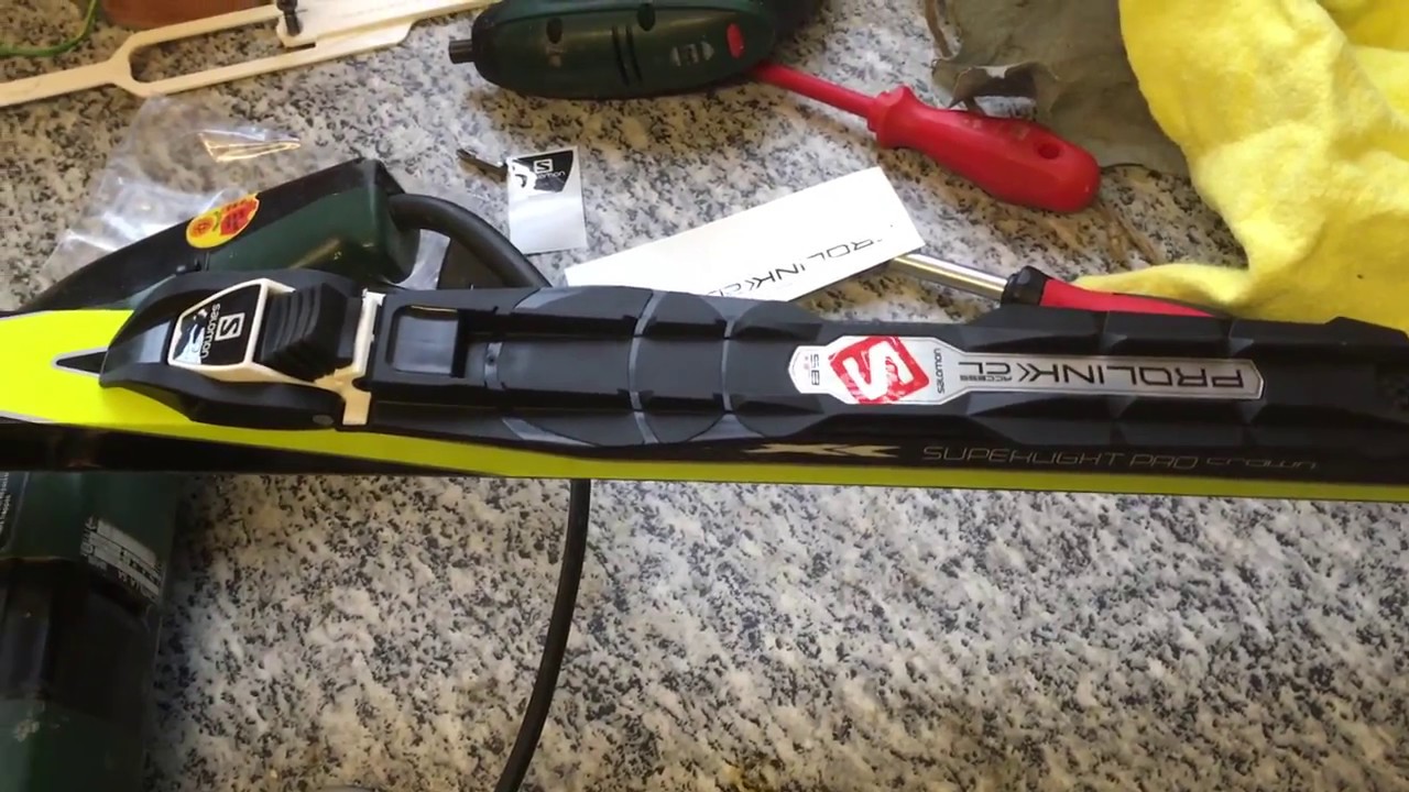 Demontage / Montage / Installation Salomon SNS Profil auf Prolink Bindung YouTube