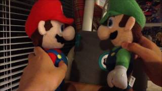 Mario and Luigi's Blue Screen Prank