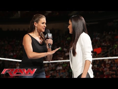 Brie Bella and Stephanie McMahon agree to battle at SummerSlam: Raw, July 28, 2014