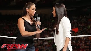 Brie Bella and Stephanie McMahon agree to battle at SummerSlam: Raw, July 28, 2014