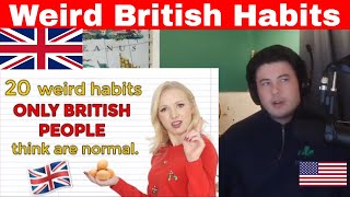 American Reacts 20 Weird things ONLY British people do! (+ Free PDF & Quiz)