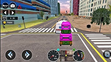 City Tuk Tuk Rickshaw Driver 2019 🛺Career Mode🛺  Gameplay For Android #pedicab #ஆட்டோ