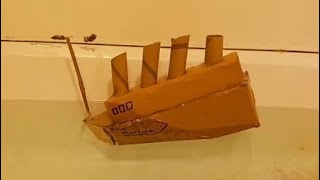 The Sinking Of The RMS Maryann (cardboard boat)