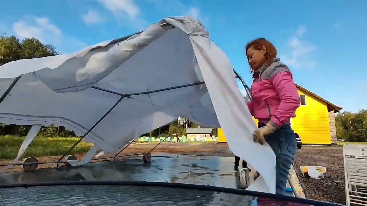 Установка шатра 5х6 - YouTube