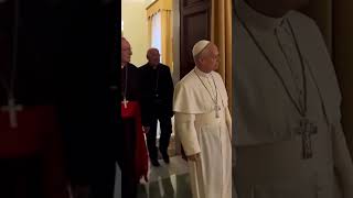 Pope Leo XIV reopened papal apartment#popeleo #catholicpope #church #travel #vatican