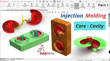 Mold Design in SOLIDWORKS - Split Core Cavity With Surface - Toys 1/4