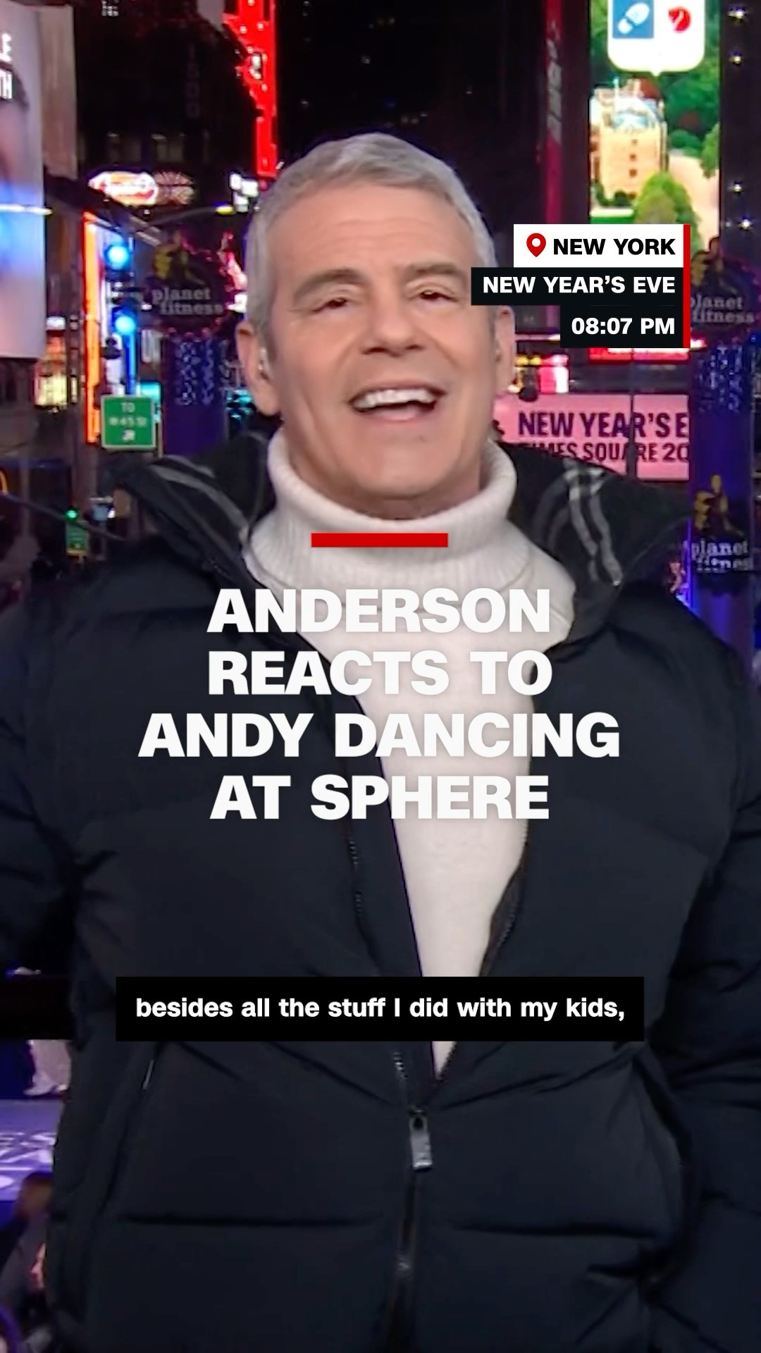 Anderson reacts to Andy dancing at Sphere