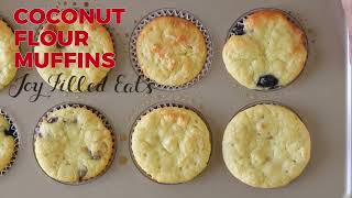 Coconut Flour Muffins - Easy, Keto, Low Carb, Gluten-Free, Dairy-Free, Sugar-Free, THM S