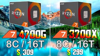 Ryzen 7 4700G vs Ryzen 7 3700X - Test in 9 Games 1080p and 1440p | GAMEPLAY BENCHMARK TEST