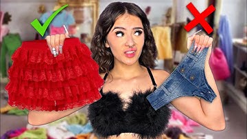 CLOSET CLEANOUT + DECLUTTER! *trying everything on*