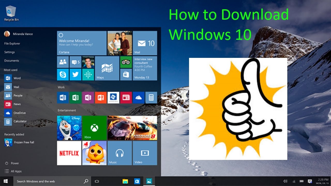 download windows 10 on laptop