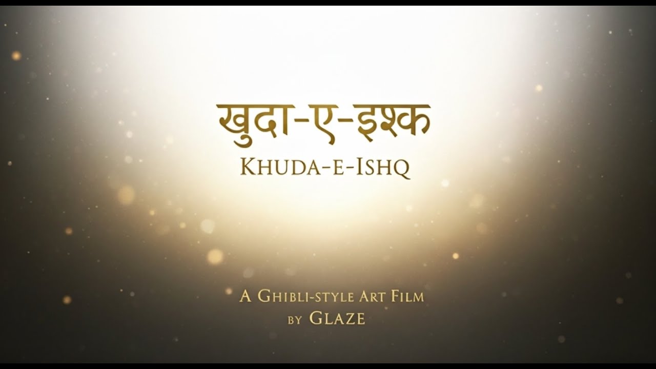 ख़ुदा-ए-इश्क़ | Khuda-e-Ishq – A Ghibli Art Film by Glaze