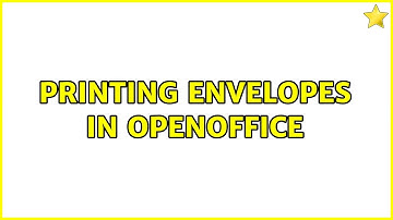 Ubuntu: Printing Envelopes in OpenOffice (2 Solutions!!)