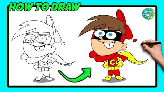How to Draw Timmy Turner | Step-by-Step Tutorial