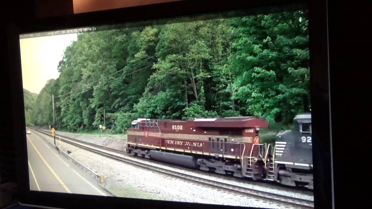 Landgraff, WV webcam with the PRR and Conrail YouTube