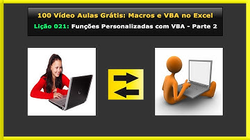 Lição 021 - Curso Gratuito de Programação VBA no Excel - Criando Funções Personalizadas - Parte 2