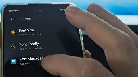 How to change font style in tecno spark go 1S