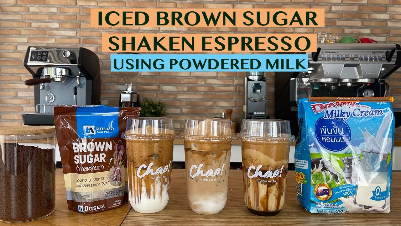 COFFEE RECIPES ICED BROWN SUGAR SHAKEN ESPRESSO 2 WAYS Using Instant