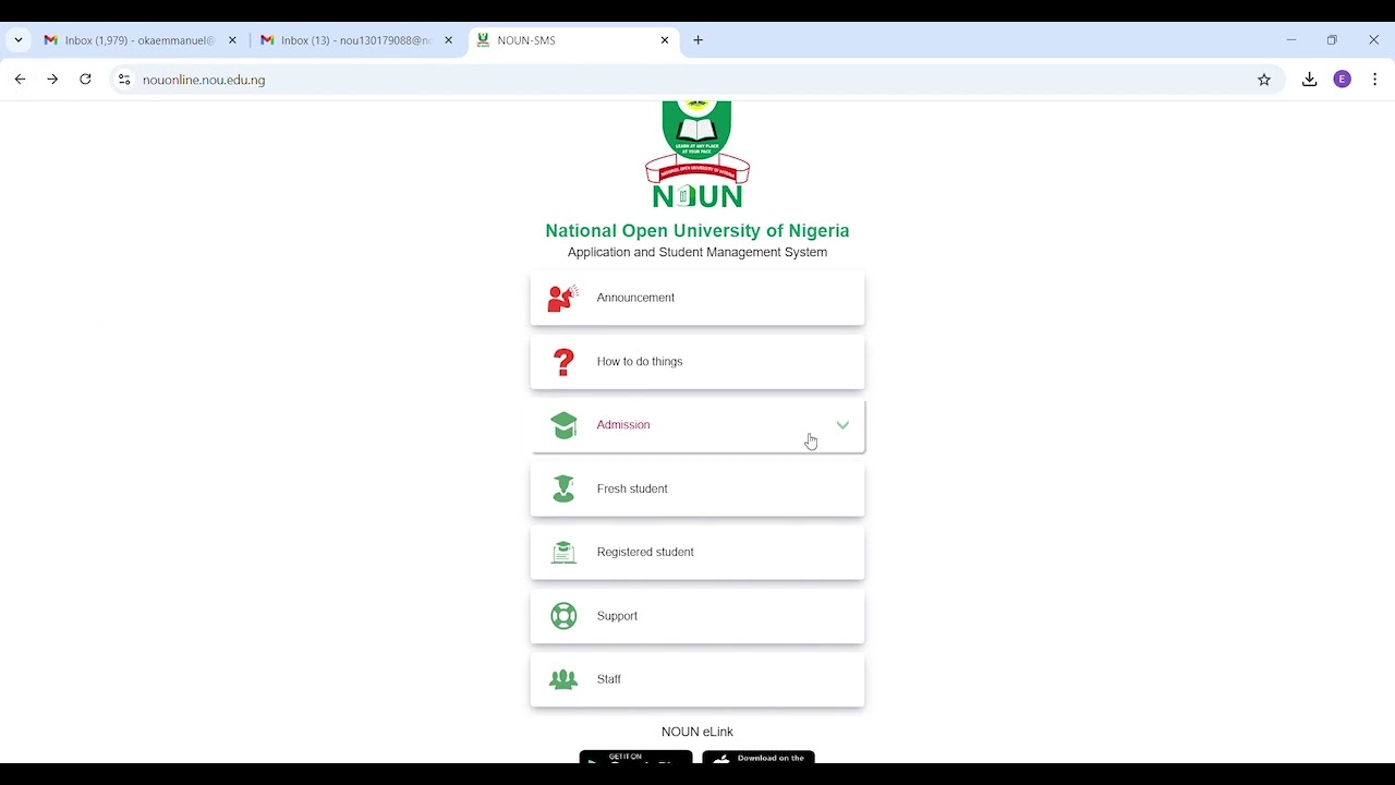 How to Navigate through NOUN website as a student || NOUN UNIVERSITY || 09029852660  