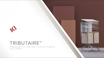 KI Tributaire Height Adjustable Lectern Assembly Video