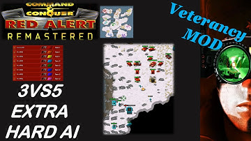 /Command & Conquer Red Alert Remastered/ (Skirmish) 3VS5 EXTRA HARD AI I Random Violence (Mega) I