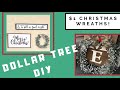 DIY Dollar Tree Christmas Wreath| $1 Christmas Crafts
