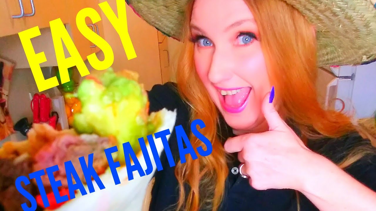 Steak Fajitas for dummies! EASY to make recipe! - YouTube