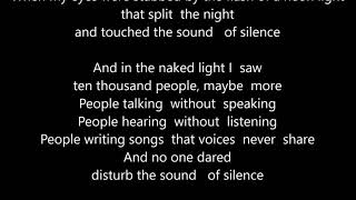 Disturbed - The Sound Of Silence - Scroll Lyrics &quot;22&quot;