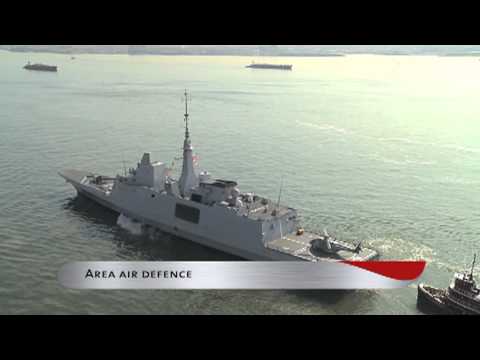 French Navy Aquitaine class Frigate (DCNS FREMM) in New York City