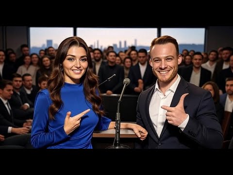 Kerem Bursin Hande Erçel ofreció una rueda de prensa para dar la buena nueva.