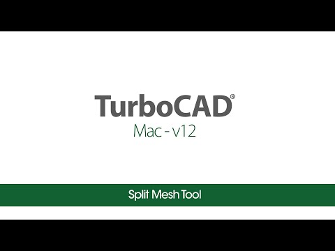 TurboCAD Mac v12 Tutorials- Split Mesh