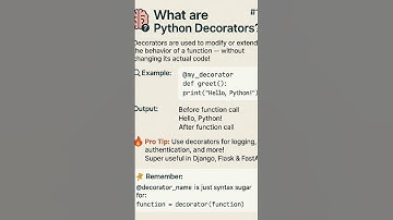 Q: 11 — What Are Python Decorators? 🔥 Top Most Asked Q #shorts #python #coding #programming