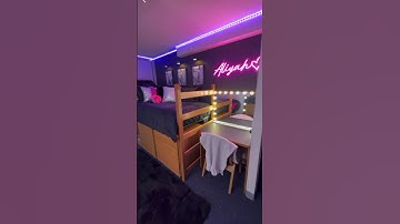 Dorm Room Reveal #collegelife #college
