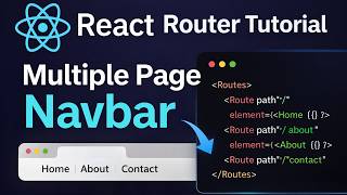 How to Create a Multiple Page Navbar with React Router Tutorial. #reactjs #reactrouter #web3