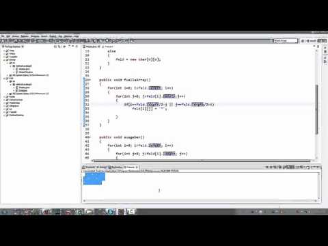 Java Eclipse zweidimensionales Array Raute zeichnen - Java Tutorial
