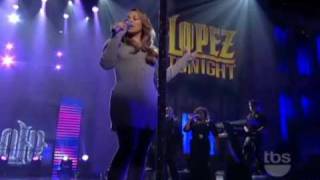 It's A Wrap by Mariah Carey 2009 LIVE on  LOPEZ TONIGHT