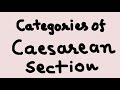 CATEGORIES OF URGENCY OF CESAREAN SECTION  IN DETAIL