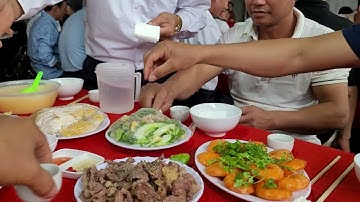 review mâm cỗ cưới quê tại phong vân lục Ngạn Bắc Giang