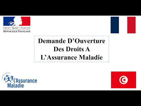 Demande D’Ouverture Des Droits A L’Assurance Maladie - Tunisien