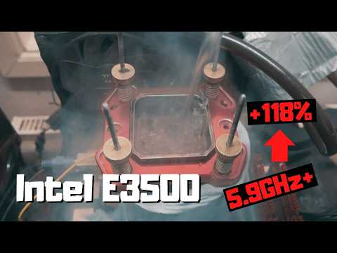 Double Your CPU Performance - Intel Celeron E3500 Overclocking RECORDS at 5.9GHz
