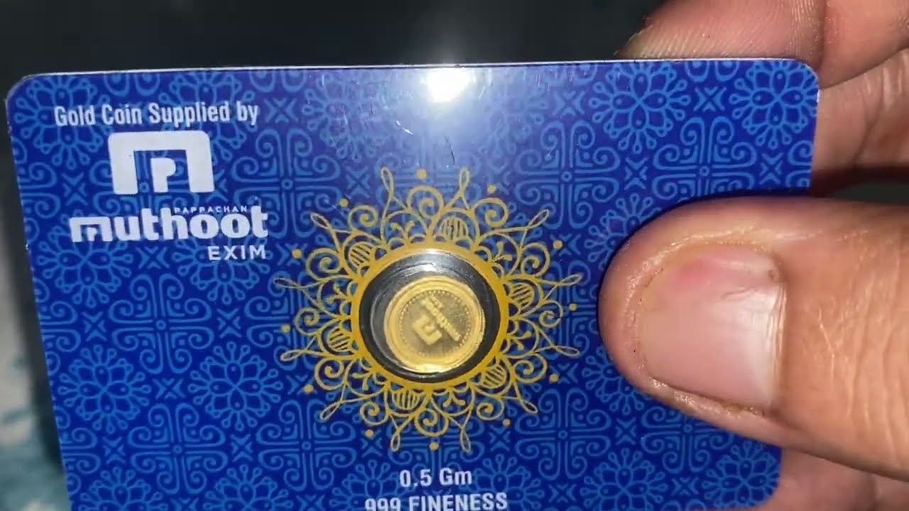 0.5 Gram of Gold coin by Muthoot bought via Instamart